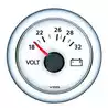 Voltmètre diamètre 52mm 12V blanc Indicateur 8-16V