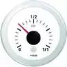 Indicateur de niveau d'eau douce diamètre 52mm 12-24V blanc Indicateur à levier 0-1/1