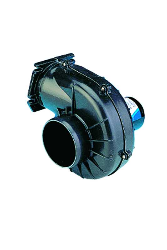 Ventilateur radial sur cloison 3 m3/mn 12V diamètre 75 mm 6 Ampères