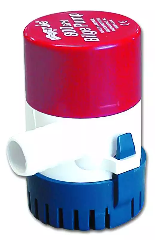 Pompe de cale débit 3028 L/H 24V Ronde sortie 19 mm 1,8 Ampères