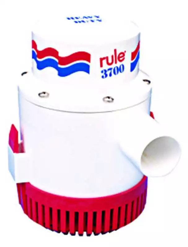 Pompe de cale RULE débit 14010 L/H 24V Non automatique sortie 38 mm 6,9 Ampères