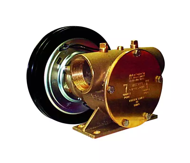 Pompe à embrayage électromagnétique débit 11700 L/h 24V 5A sortie 1''1/2