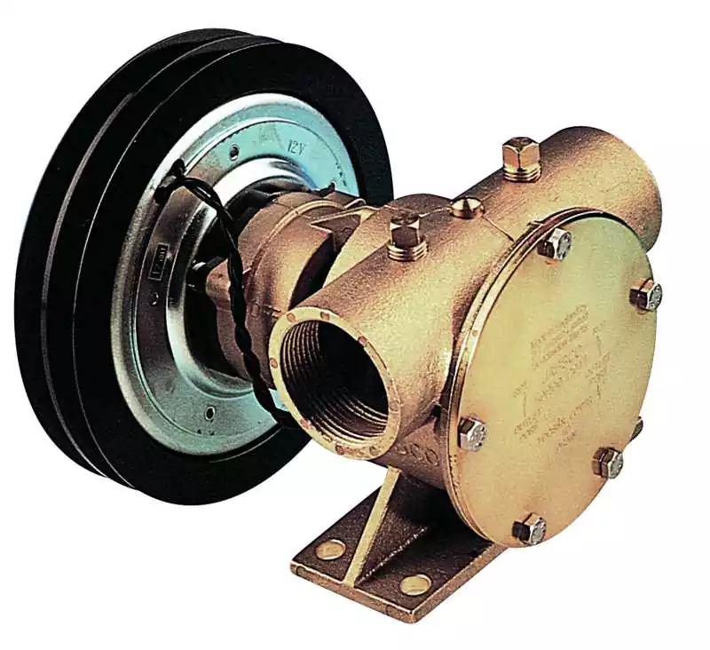 Pompe à embrayage électromagnétique débit 4920 L/h 24V 2A sortie 1''