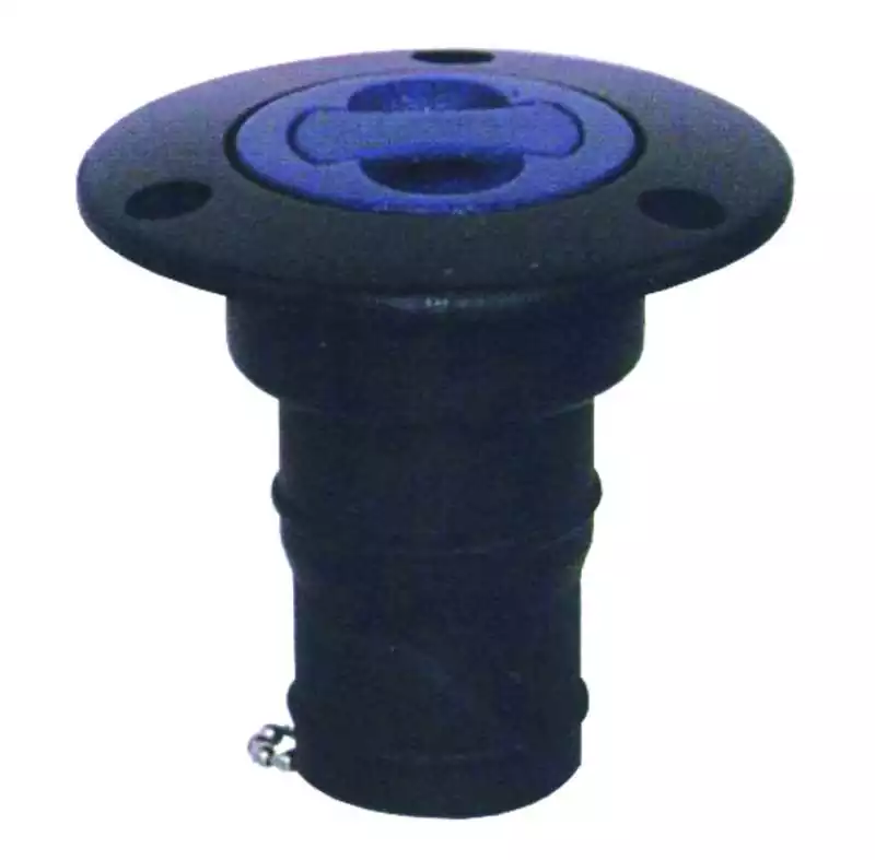 Nables plastiques noire pour tuyau diamètre 35-38 mm bouchon bleu