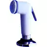 Douchette blanche collerette support fournie flexible 3 m