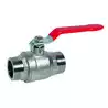 Vanne 1/4 tour 2 voies male-male diamètre 1" diamètre 26 x 34mm laiton chromaté