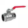 Vanne 1/4 tour 2 voies male femelle diamètre 3/4" diamètre 20 x 27mm laiton chromaté