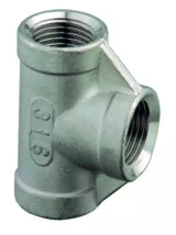 Raccord en Té inox Femelle 3/8" 10/10/10mm