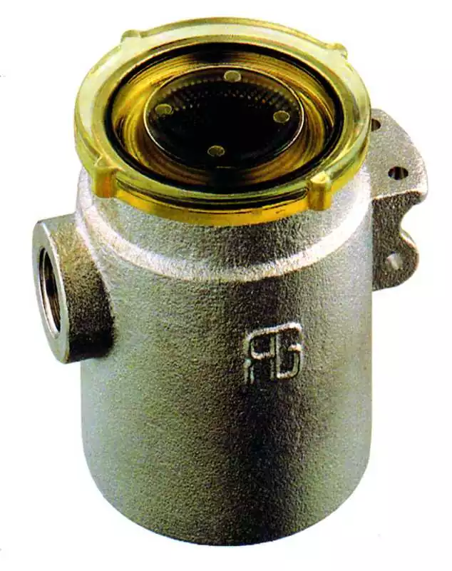 Filtre eau de mer 3/4" Débit 4750 l/h Corps en laiton nickelé couvercle transparent 