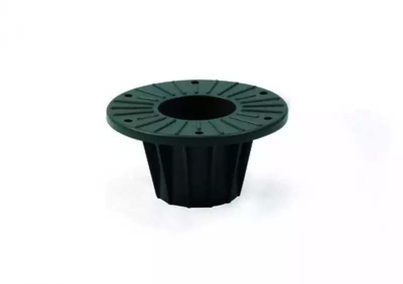 Embase encastrable diamètre colonne 60mm diamètre de la base 140mm Delrin gris