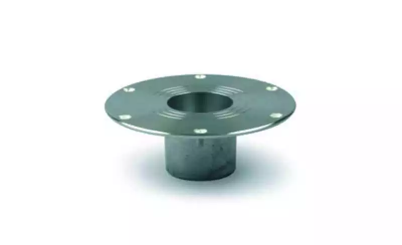 Embase encastrable aluminium diamètre colonne 60mm diamètre de la base 180mm