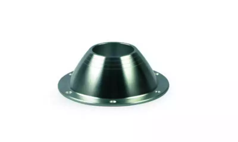 Embase tube aluminium diamètre colonne 76mm diamètre de la base 205mm