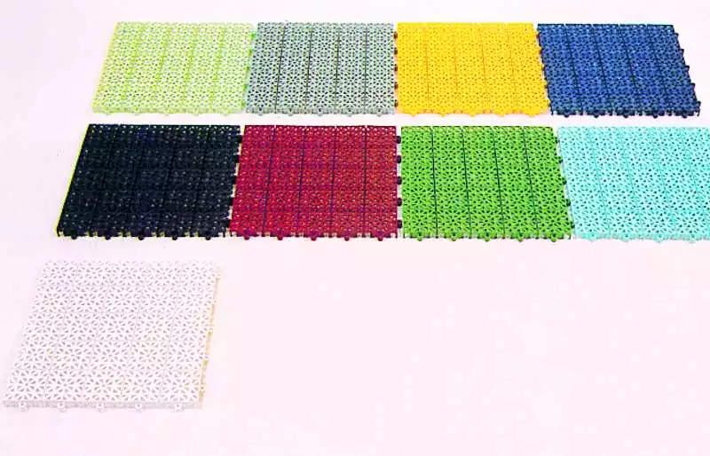 Dalle modulaire en polyéthylène Bleu marine tous types de surfaces 33X33cm