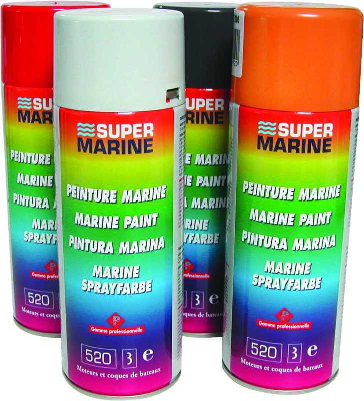 Peinture marine inboard CATERPILLAR Jaune marine Aérosol 400ML