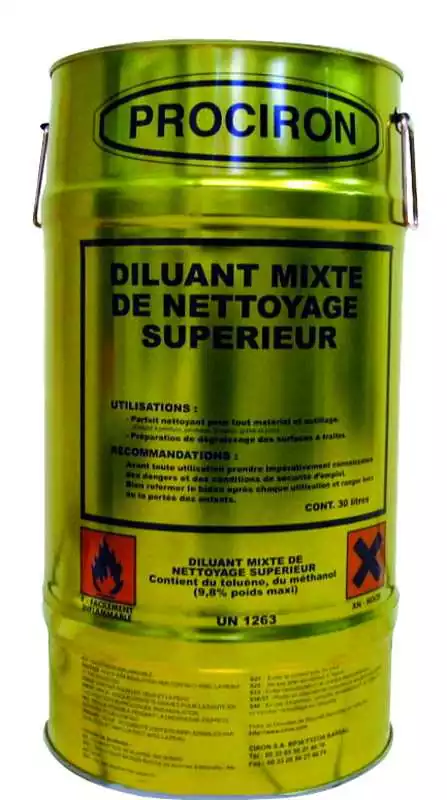 Diluant mixte Bidon de 25L solvants aromatique toluène et cétoniques