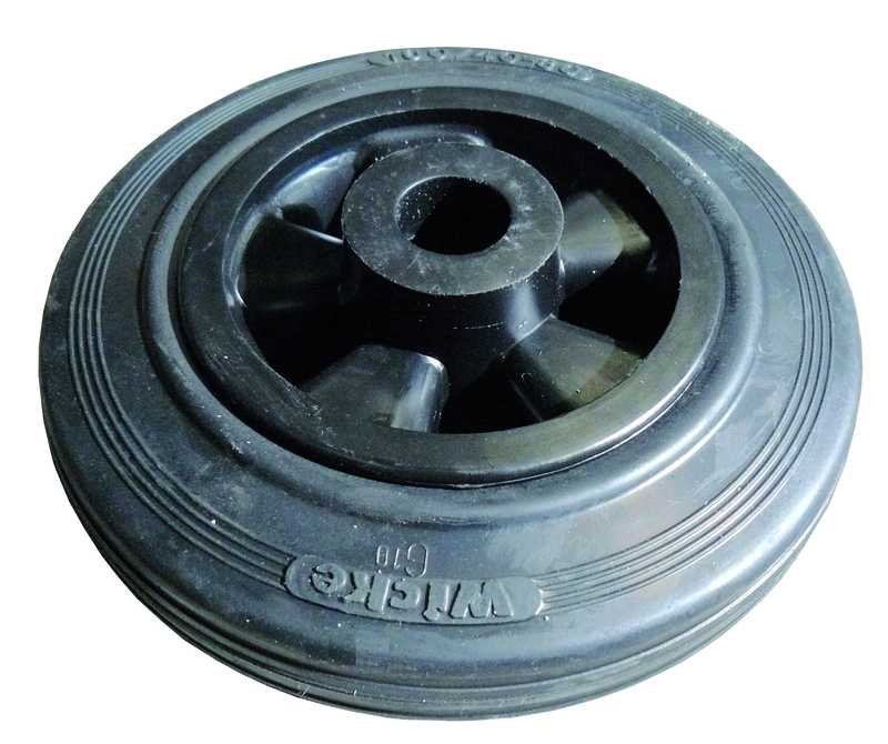Roue seule pour roue jockey 42/48mm Diamètre 200 mm largeur 20 mm