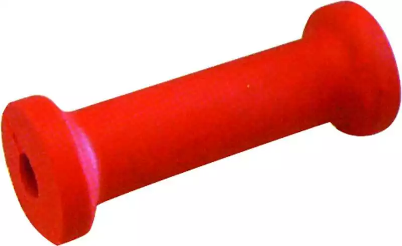 Diabolo rouge diamètre 75X50mm Longueur 200mm Alésage 22mm