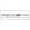 Câble de frein 950 kg Longueur L 1445mm Longueur M 1175mm