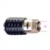 Raccord femelle universel à billes avec manchon antichoc laiton nickelé 1/4'' BSP cylindrique