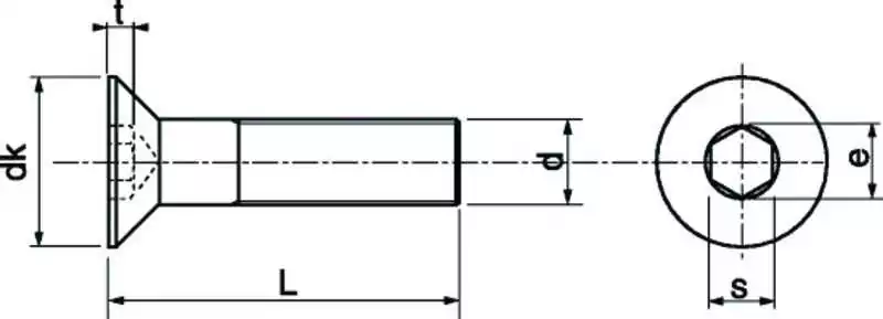 Boite de 100 vis métaux CHC 6 pans creux diamètre 10mm Longueur 40mm