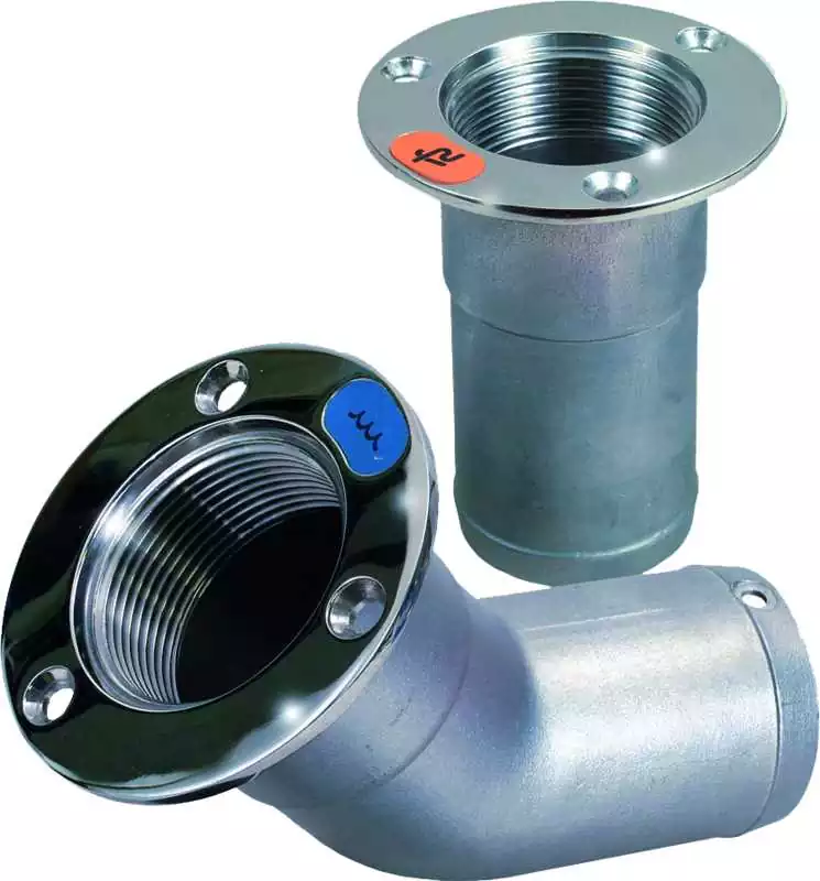 NABLE INOX Corps de nable droit pour durite Ø 50mm