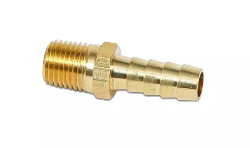 Raccord cannelé laiton Filetage 1/8 mâle NPT pour tuyau 10mm