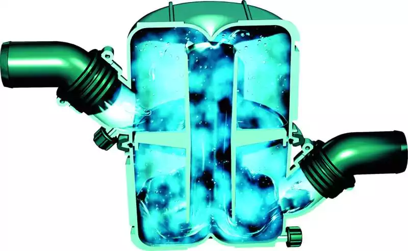 Waterlock NLP50 "S" orientable 360 tuyau 51mm grande capacité boite à eau échappement