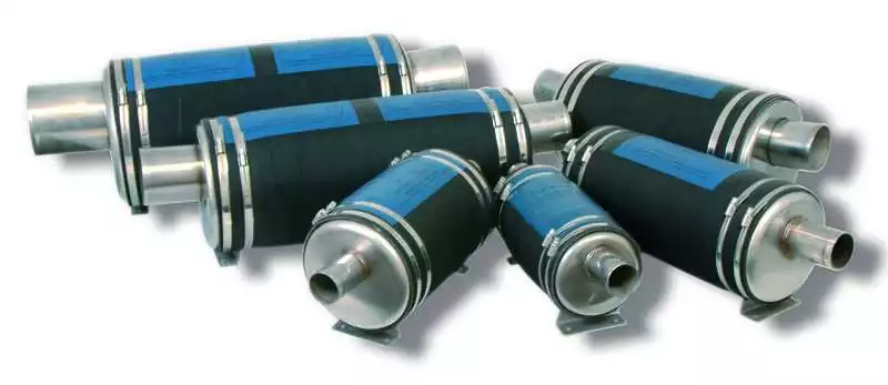Silencieux THOR Puissance moteur 100 cv Capacité 7,5 L entrée/sortie 60 mm