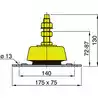 Silent bloc 150kg pour moteurs d'une puissance entre 30 et 125 KW
