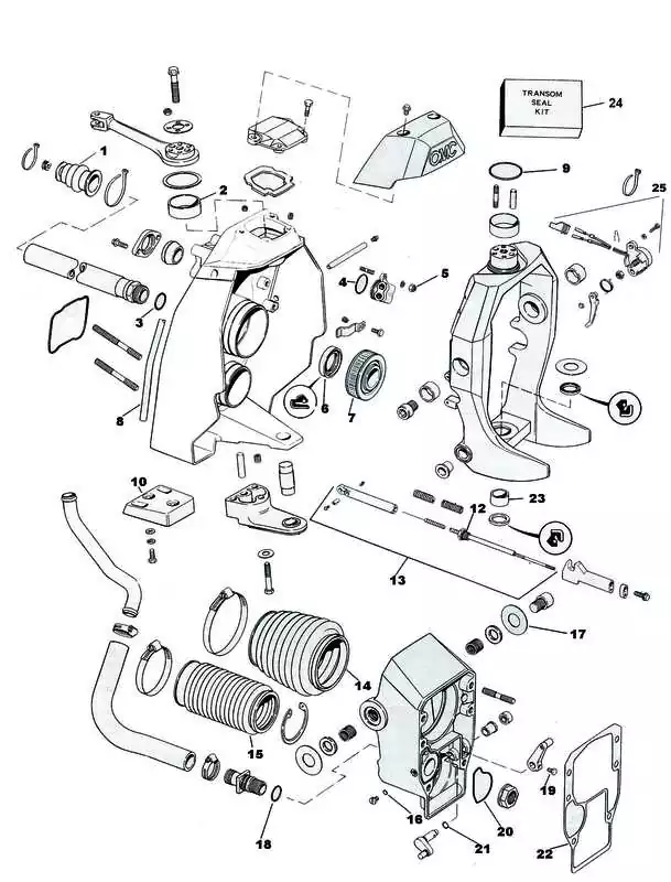 Soufflet cardan VOLVO 3854127 platine d'embase COBRA origine 3854127