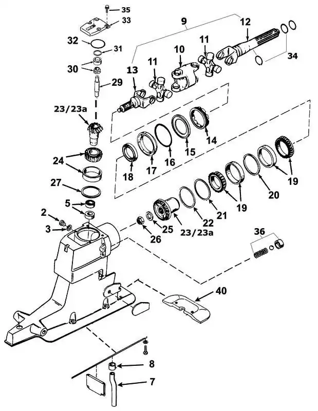 Joint spi Embases Alpha 1 Gen II Haut origine 26-66302