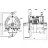 Alternateur sans poulie 130A 12V rotation Sens horaire pour Leece