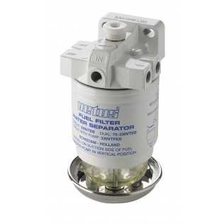 Filtres séparateur eau/carburant débit 190 L/H avec pompe CE/ABYC simple 10 microns