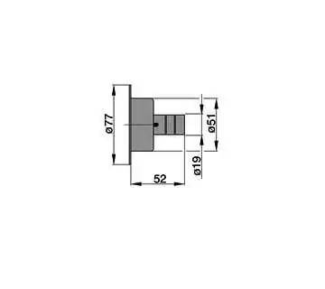 Réniflard acier inoxydable droit diamètre 19 mm