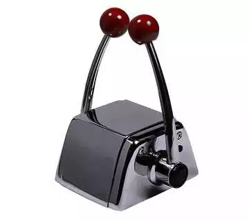 Commande moteur bi-levier pour 2 moteurs boitier et levier en inox