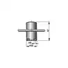 Bitte d'amarrage diamètre 40mm type ACHIL peuvent être soudées 120x80mm Capacité 620 kgf