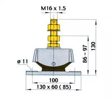 Support moteur type K40 la piece Charge maxi 40 kg