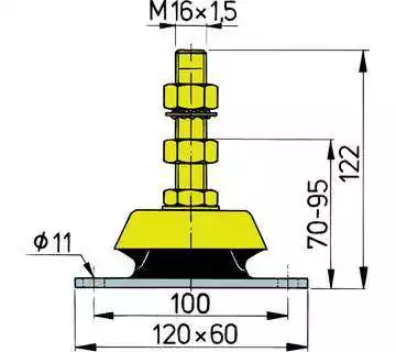 Support moteur type K75 la piece Charge maxi 75 kg