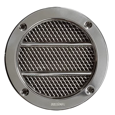 Prise d'aspiration d'air en inox 316 rond type 110 encadrement synthétique