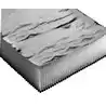 Plaque acoustique 1200x800x40mm avec film en aluminium