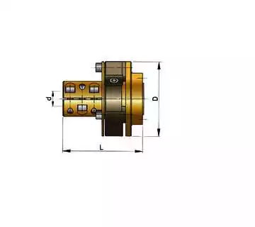 Accouplement flexible Type Bullflex 12 diamètre 200mm arbre 1½" 35mm 40mm 45mm