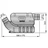 Waterlock synthétique type LSL75 diamètre 75mm boite à eau échappement