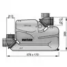 Waterlock synthétique LSG90 diam 90 mm coudes d'entrée et sortie orientables