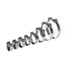 Collier de serrage inox robuste diamètre 68-73mm