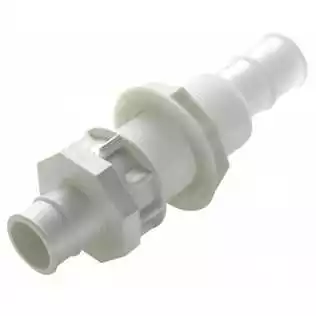 Passe-cloison Delrin pour tuyau diamètre 28 mm 1 1/8"