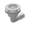 Passe-coque coudé 100 degré avec bride haute pour tuyau diamètre 28mm 1 1/8' pouces