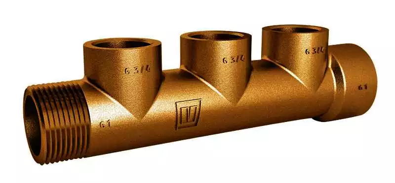 Clarinette 1 sortie male 3/4" pouces et 2 sorties femelles en 1/2" pouces