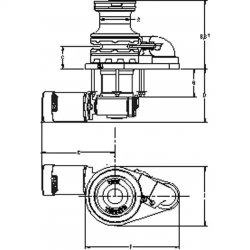 Guindeau 1000 VWC 24 volts 100TDC barbotin de 6-10mm avec poupée