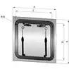 Capot de pont flush deck  type 4444 dimension 515 x 515 mm
