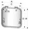 Capot de ventilation Planus 300 x 230 mm